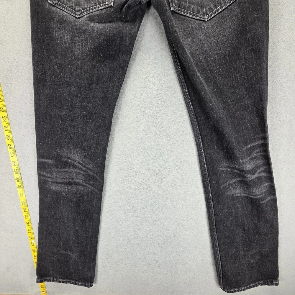 Vintage Levis 511 Jeans Mens Black Slim Buckle Back Zip‎ Fly Fits 30x34